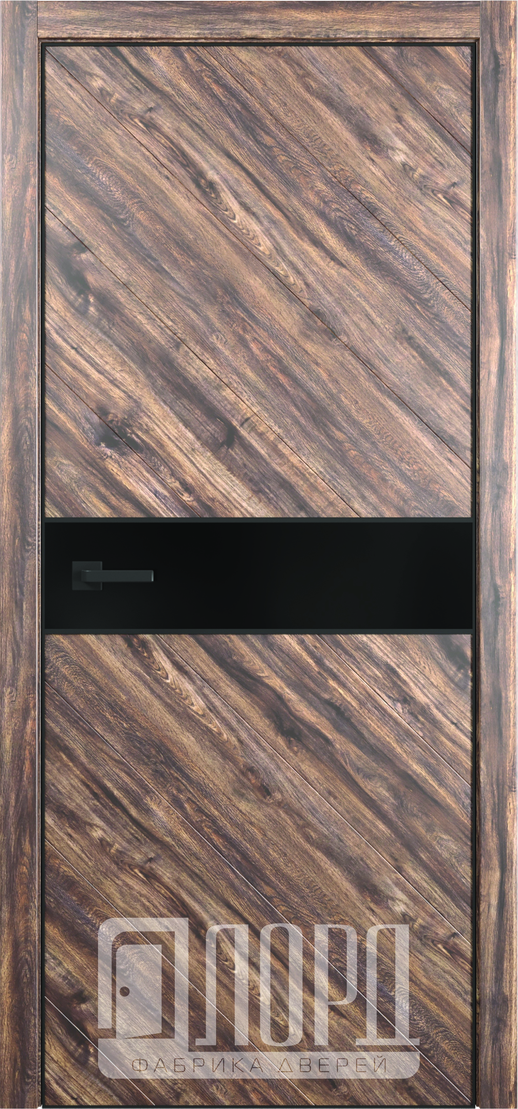 картинка Межкомнатная дверь ЛОРД  Melford-10 (с чёрным молдингом) от NEVADOOR Магазин дверей
