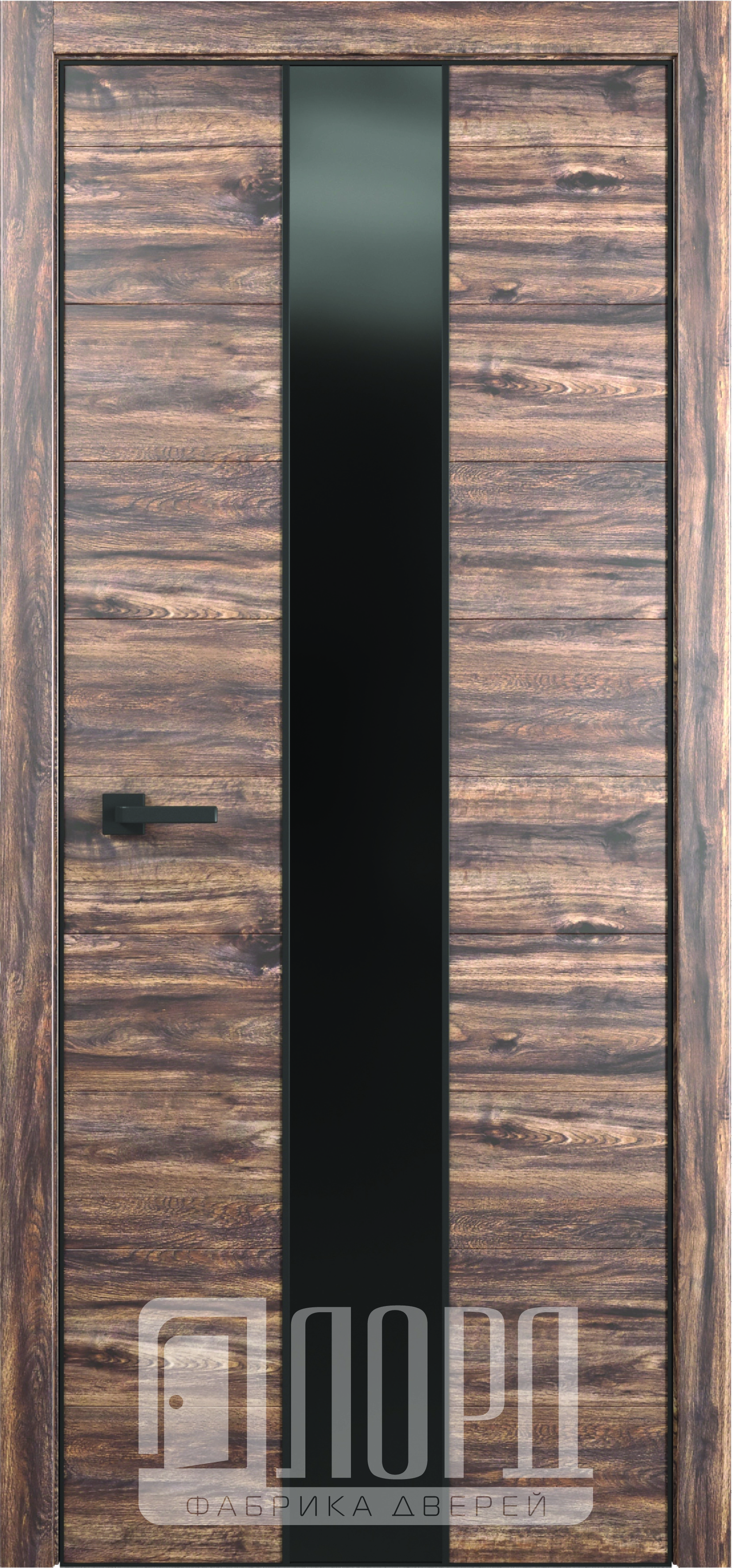 картинка Межкомнатная дверь ЛОРД  Melford-6 (с чёрным молдингом) от NEVADOOR Магазин дверей
